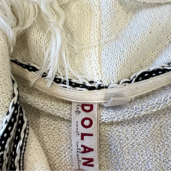 Dolan Left Coast Anthropologie Sonia Fringe Cardigan Womens Medium Striped Boho - Picture 4 of 9